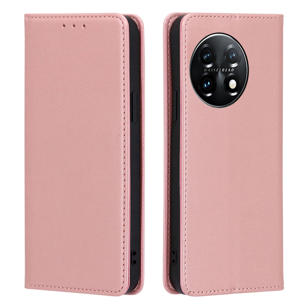 For OnePlus 11 5G Calf Texture Protective Phone Case Wallet Stand PU Leather Anti-drop Cell Phone Cover For OnePlus 11 5G Calf Texture Protective Phone Case Wallet Stand PU Leather Anti-drop Cell Phone Cover